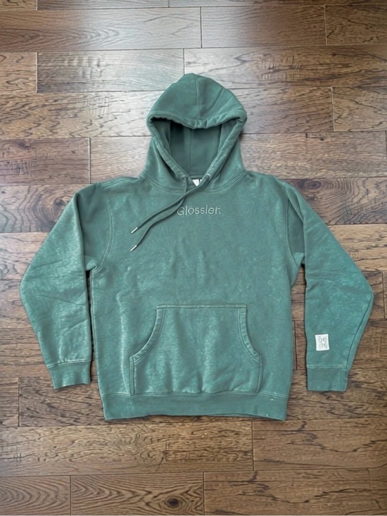 Glossier Tops - Glossier Limited Edition Embroidered Soft Sage Green Hoodie Size Small